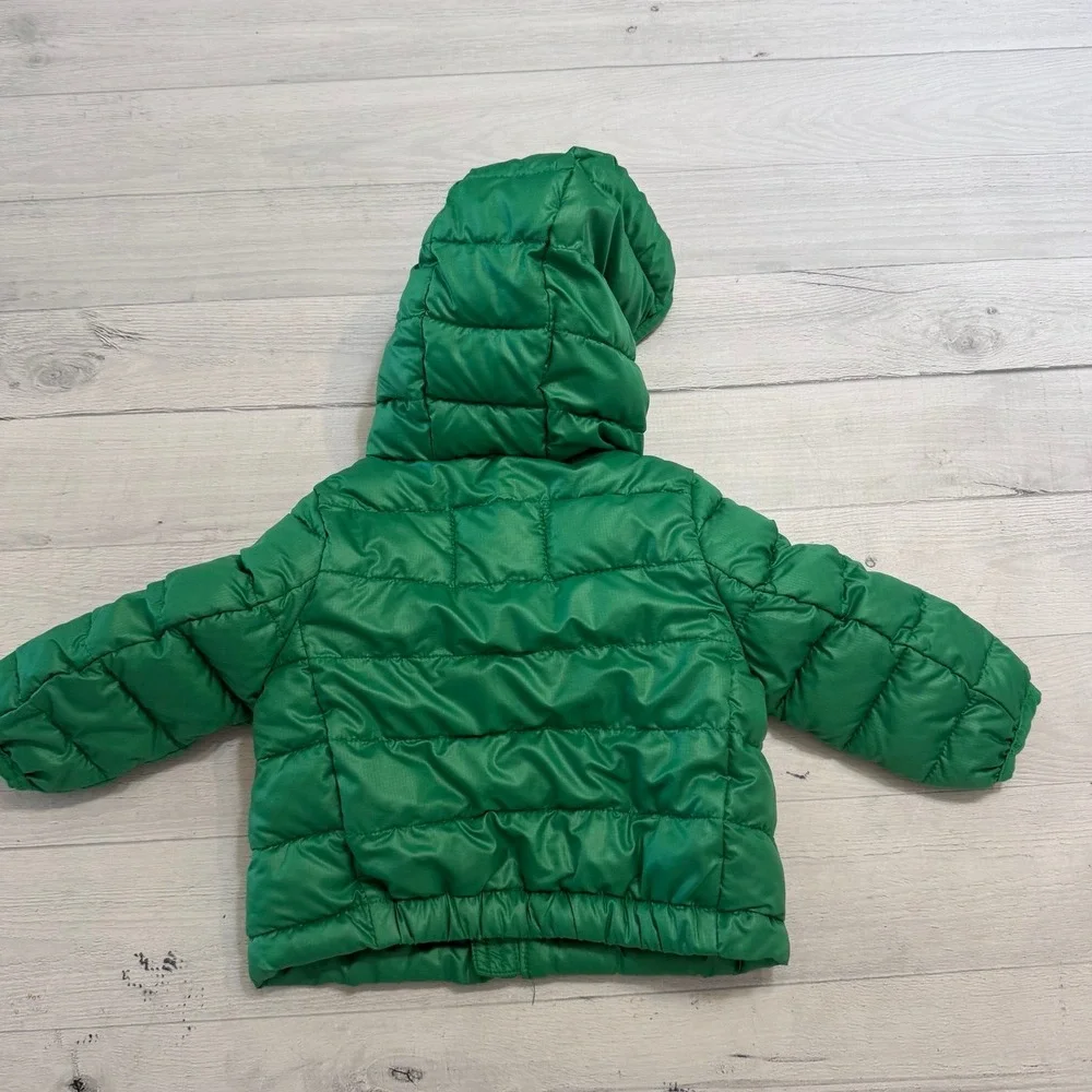 Primary kids baby green lightweight puffer jacket‎ 0-6 months